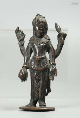 Tibetan bronze Buddha, possibly 18th c.