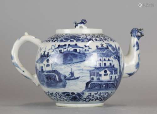 Chinese porcelain teapot, possibly 19th c.