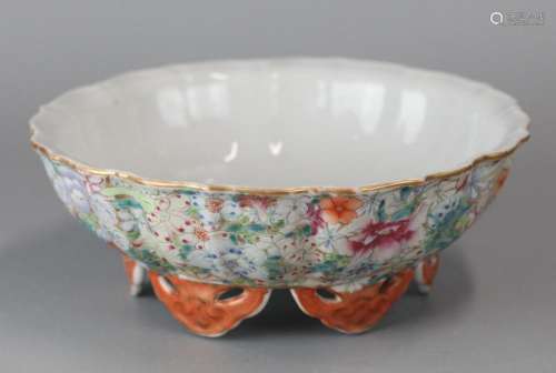 Chinese multicolor porcelain bowl, possibly 19th c.