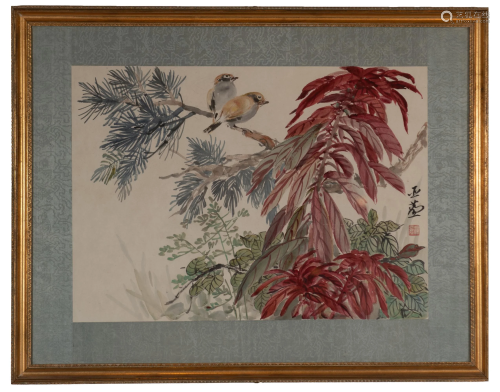 Chinese Painting of Birds by Wang Yachen