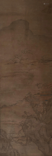 Unsigned Chinese Landscape Painting, 17-18th …