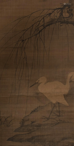 Chinese Painting of Cranes attributed to Zhao Me…