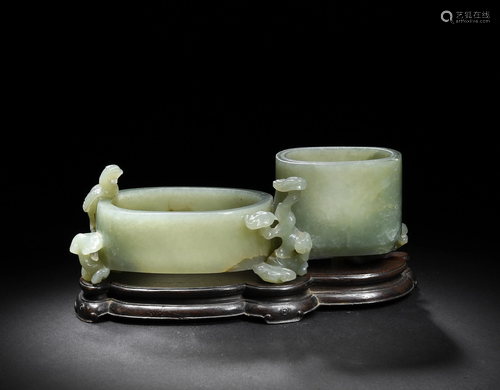 Chinese Jade Brush Washer, 18-19th Century