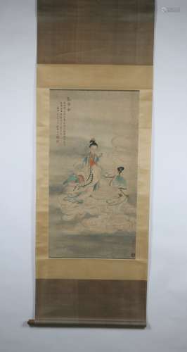 Painting Of Character By Chen Boren,Qing Dynasty