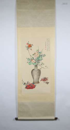 Painting Of Flower By Fu Xinfan