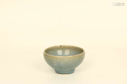 Celadon Glazed Porcelain Tea Bowl