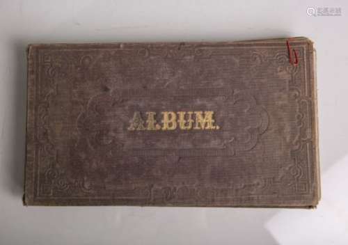 Poesiealbum (19. Jahr***dert), handschriftliche Eintragungen um 1854-68, teils m.