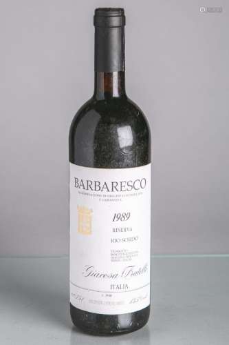 4 Weinflaschen, bestehend aus: 3x Barbaresco, Roccalini, Giacosa Fratelli (1985), je 1,5