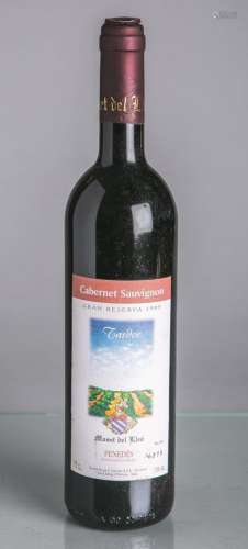 3 Flaschen von Tartor, Cabernet Sauvignon, Maset del Cleo, Gran Reserva (1995), Rotwein,