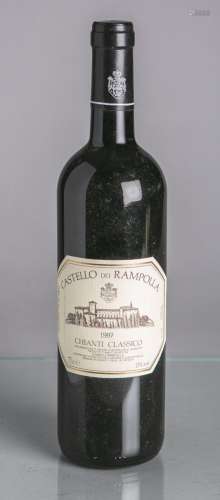 5 Flaschen von Castello del Ram*****, Chianti Classico, Reserva (1997), Rotwein, je 0,75