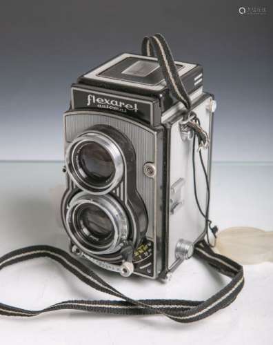 Flexaret Automat-Kamera (Tschechoslowakei), Gehäuse-Nr. 3-65230, Objektiv Meopta Belar Nr.