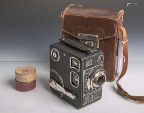 Siemens-Kino-Kamera (Baujahr 1934, Siemens u. Halske, Berlin), 16 mm, Typ C, Objektiv