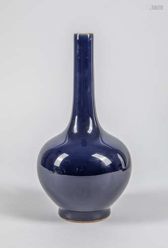 Chinese Blue Glazed Porcelain Vase