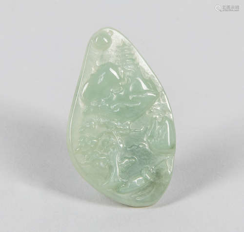 Chinese Export Jade Jadeite Carving