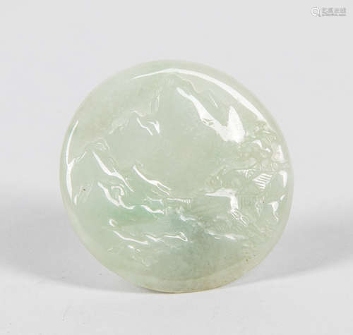 Chinese Export Jade Jadeite Carving