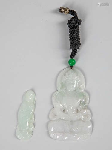 Set of Chinese Jade Jadeite Carvings