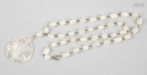 Art Deco Mother of Pearl Necklace