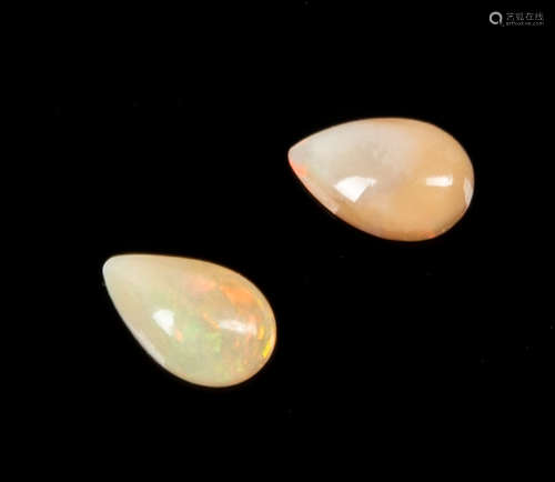 Natural Multi-Color Fire Opal Oval Cab