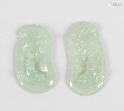 Chinese Export Jade Jadeite Carvings