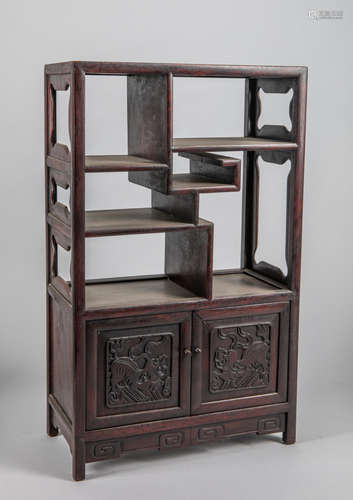 Chinese Old Rose Wood Table Cabinet