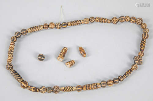 Collection of Antique Pumtek PYU Beads Necklace