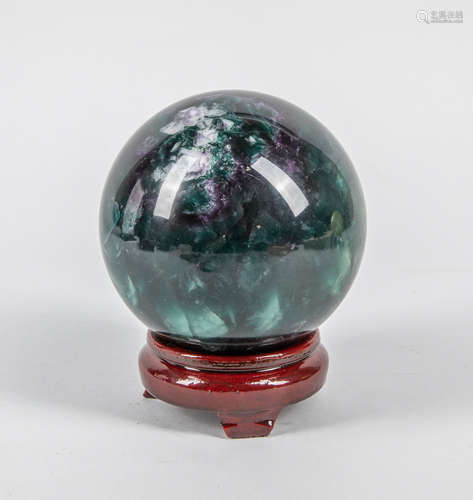 Collectible Fluorite Quartz Crystal Ball