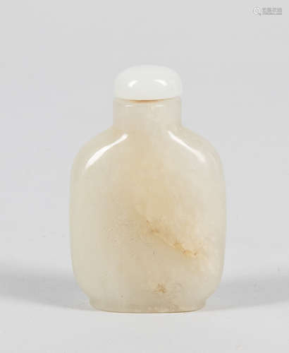 Important Chinese White Jade Snuff Bottle