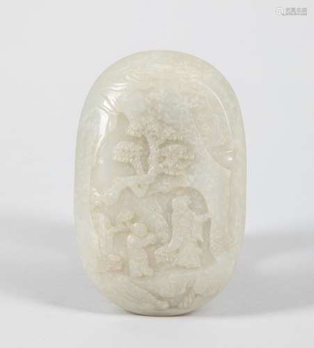 Chinese White Jade Carving