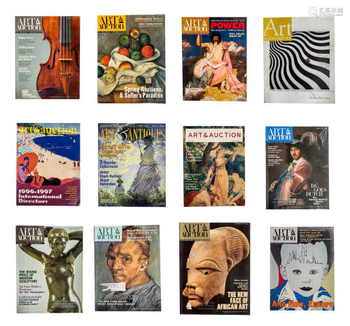 Group Vintage Books of Art Magazines