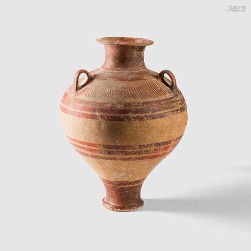 MYCENEAN PITHOS JAR GREECE, LATE HELLADIC III, C. 13TH - 14TH CENTURY BC