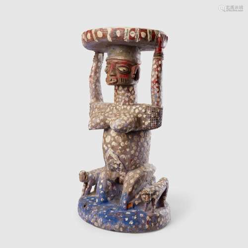 YORUBA CARYATID STOOL NIGERIA