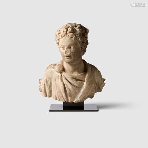 ROMAN BUST OF A YOUN***AN EUROPE, C. 3RD CENTURY A.D.