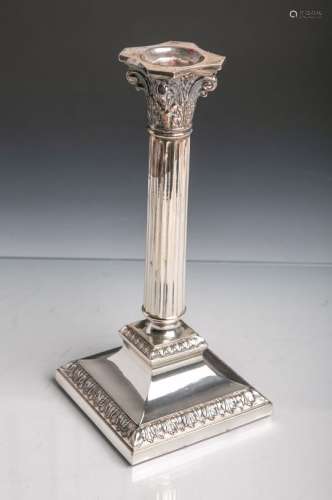 Kerzenhalter im klassizistischem Stil aus 925er Sterling Silber (Halbmond u.