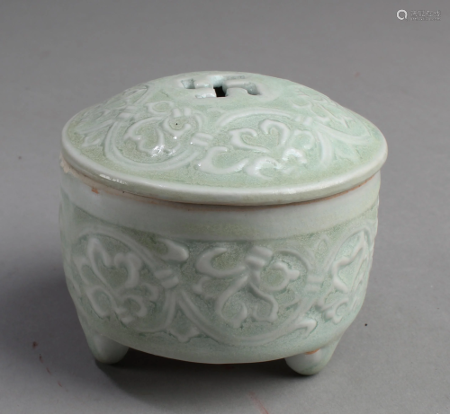 Chinese Porcelain Tripod Incense Burner