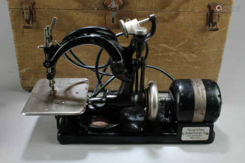 An Electric Willcox & Gibbs Sewing Machine.