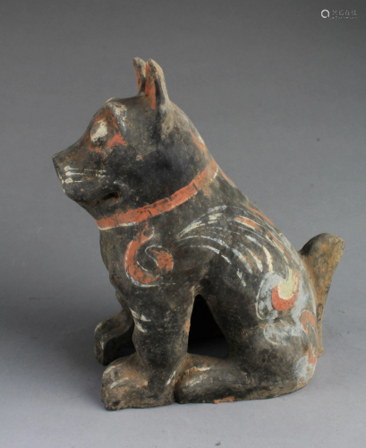 Chinese Pottery Dog Statue