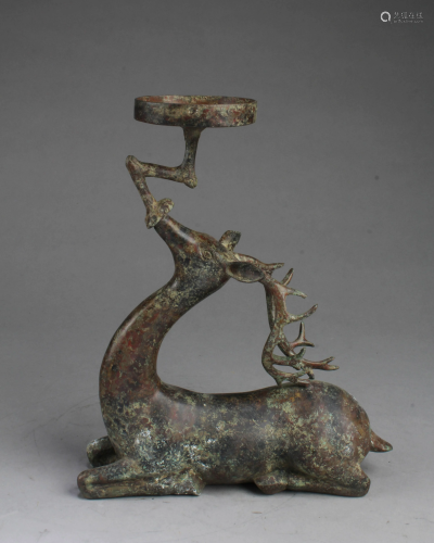 Chinese Bronze Mythical Beast Ornament