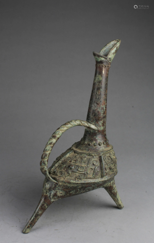Chinese Bronze Ewer
