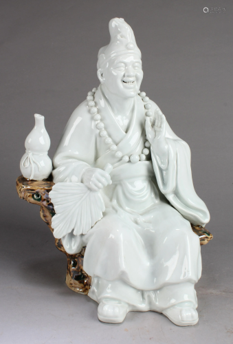 Chinese Blanc De Chine 'Ji Gong' Statue