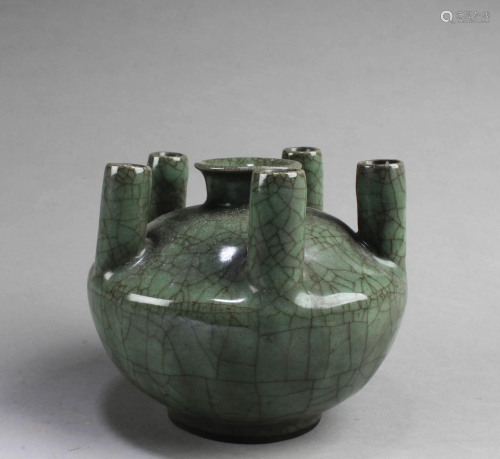 Chinese Porcelain Six-mouth Porcelain Vase