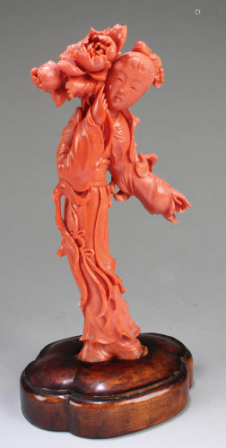 Antique Coral Figural Carving