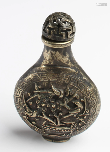 Chinese Bronze Snuff Bottle