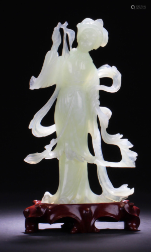 Chinese Jade Carved Statue