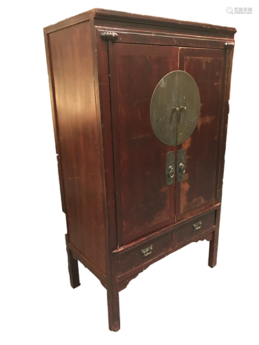 Antique Chinese Hardwood Display Cabinet