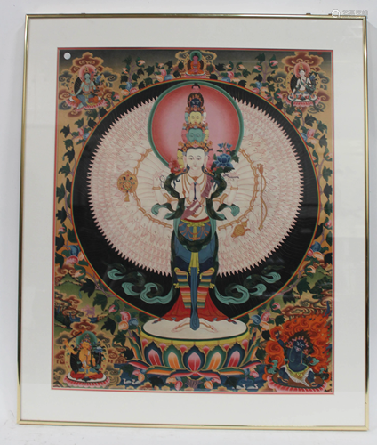 A Framed Thangka