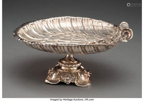 27065: A German Silver Shell-Form Tazza, late 1…