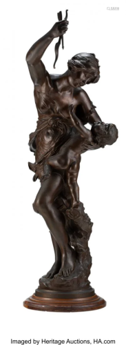 27109: A French Bronze Figural Group, 19th c…