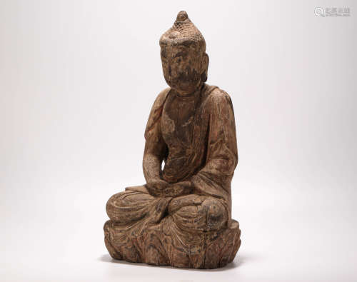 Cypress Buddha Statue from Liao遼代柏木佛祖像