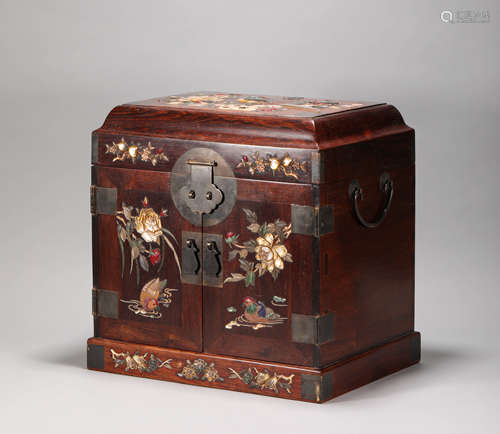 Yellow Wood Treasure Inlay from Qing清代黄花梨木百寶嵌