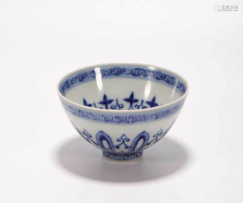 Blue and White Porcelain Bowl from Ming明代青花雞心碗